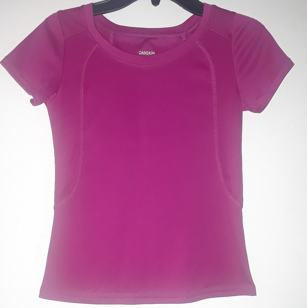 DANSKIN NOW  girls short sleeve sport top